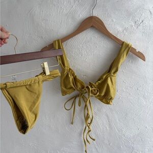 Gold brand new XS bikini swimsuit